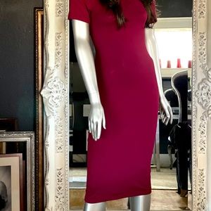 Per-loved short sleeve midi dress